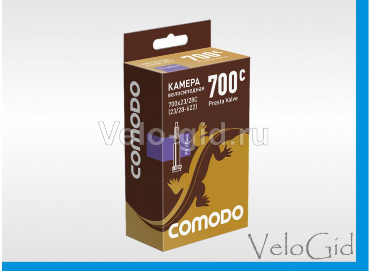 Камера на велосипед Comodo 28"(700х23-28) Presta FV-60